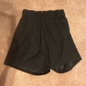 Black high waited shorts